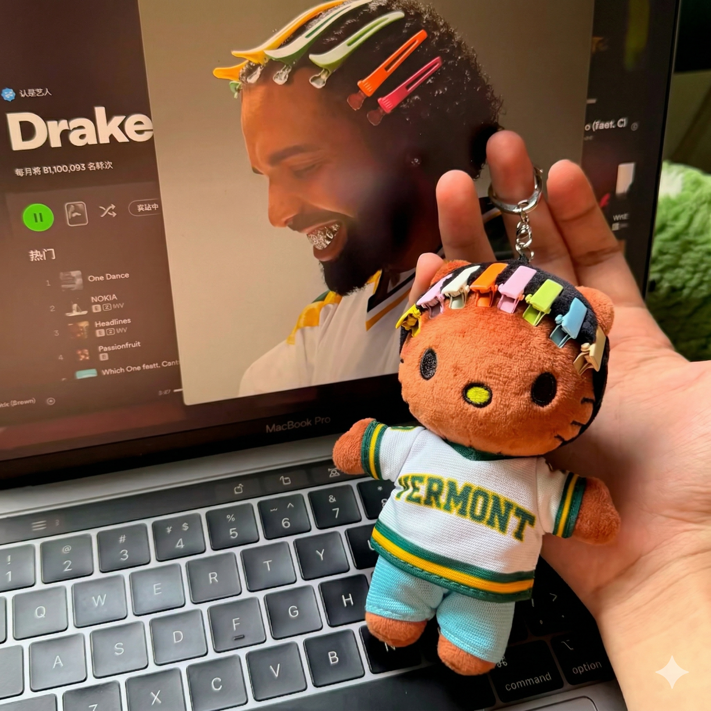 Drake Kitty Keychain